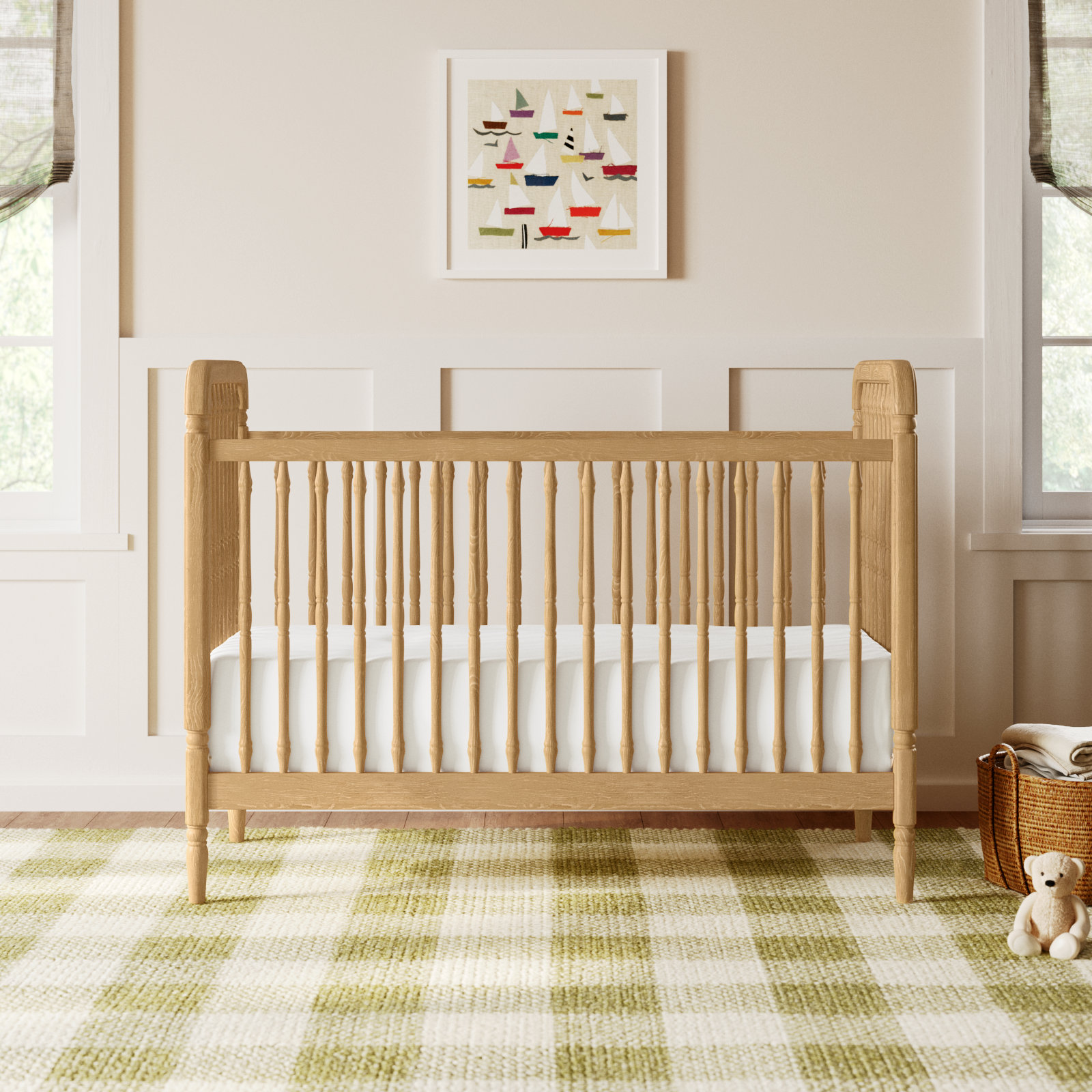 Liberty Pine 3-in-1 Convertible Crib, Honey