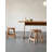 Rectangular Solid Wood Dining Table in Retro Style for Home Use-1774276624