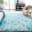 Dip Dye Hand Tufted Wool Geometric Rug-1256912182