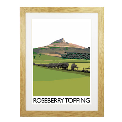 'Roseberry Topping 4' 1 Piece Wall Art