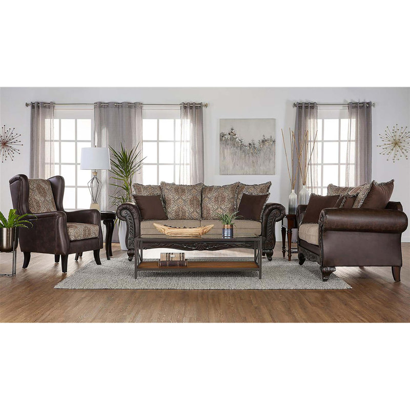 Fauteuil club à oreilles Brookridge