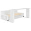 Lit de jour avec bureau amovible, tiroirs de rangement et table d'appoint hydraulique-1379731084-1379731074