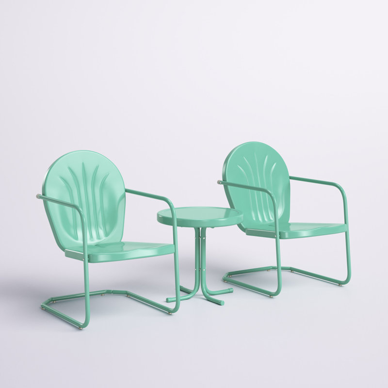 Ensemble de conversation en métal pour 2 personnes Burley, null