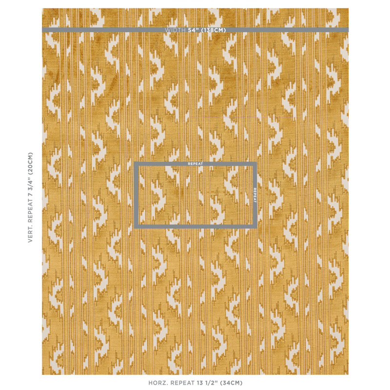 Murat Velvet Fabric, Gold