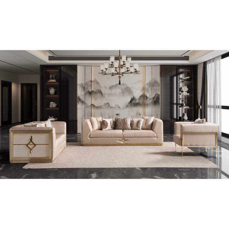 Ensemble de salon Vega Beige