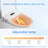 Smart Bidet Toilet Seat With Side Knob Adjustable Heated Seat With Water Temperature And Pressure Adjustment Portable Bidet,Auto Open/Close,Night Light, Only Seat