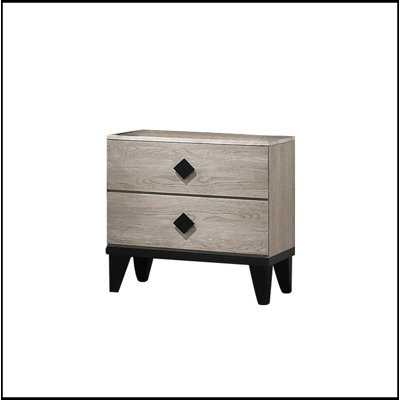Smithson Nightstand With 2 Drawers Storage
