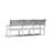 Naples 78'' Wide Rectangle Aluminum Patio Sofa