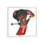 Dachshund Basketballer - Floater Frame Square Print on Canvas-616805335-641488762