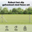 Vidaxl Fence With Posts PVC-Coated Steel-116798005-116798008