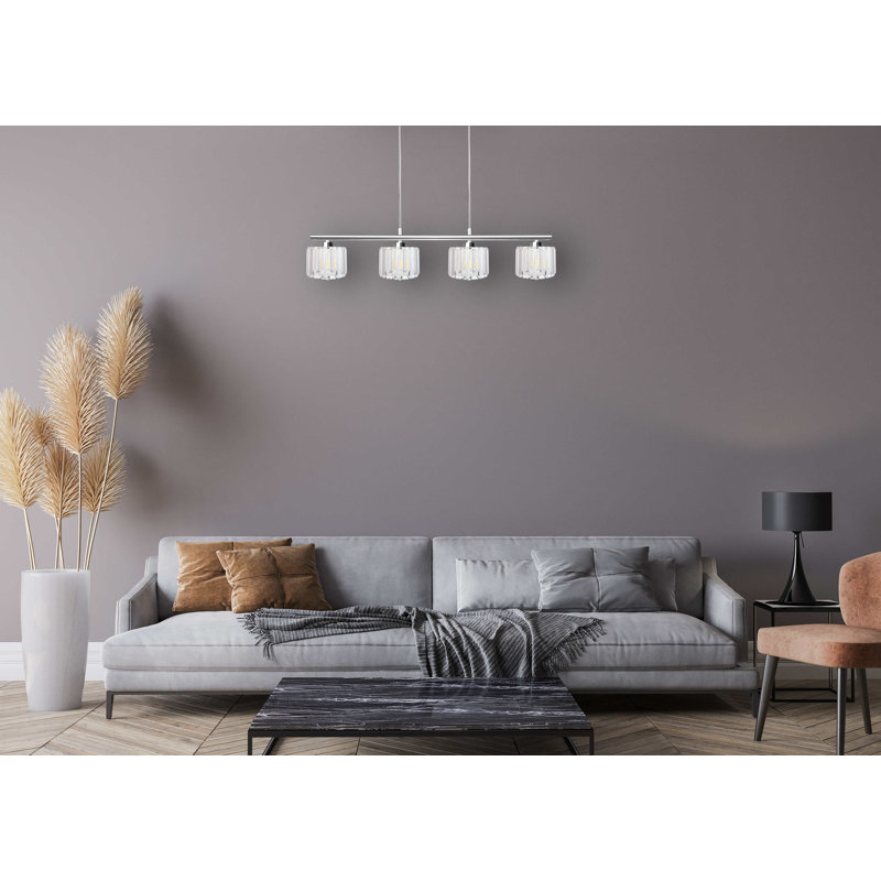 Bhodi 4 - Light Silver Kitchen Island Pendant