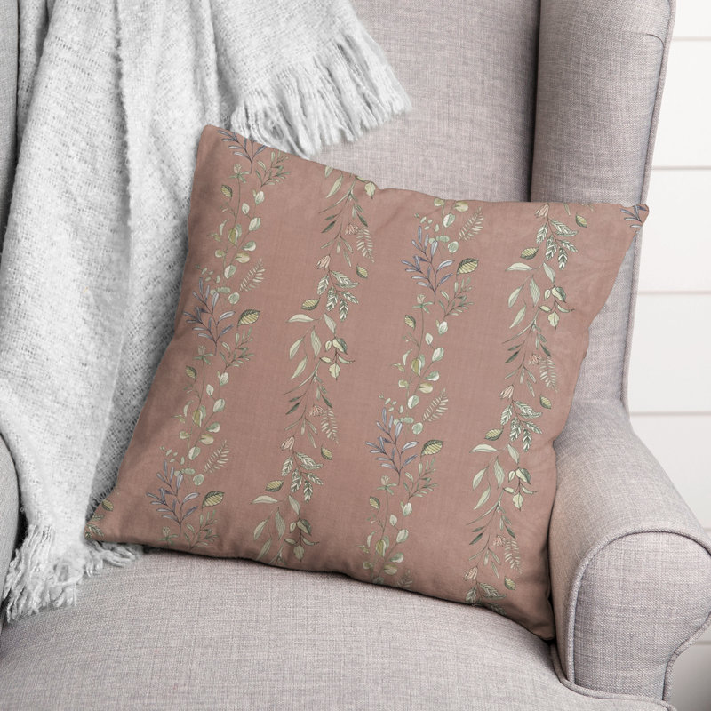 Polyester/Polyester Blend Throw Square Pillow Cover & Insert, Pink