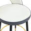 Chaise de bar moderne rotative rembourrée à 360 ° avec pieds en métal noir pour salle à manger, cuisine, terrasse (ensemble de 2)-1104745790
