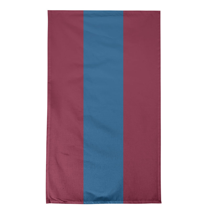 Anaheim Stripe Tea Towel Kitchen Towel, Poly Twill, Burgundy/Blue/Burgundy