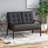 2 SEATER SOFA COUCH LOVESEAT WITH ARMREST