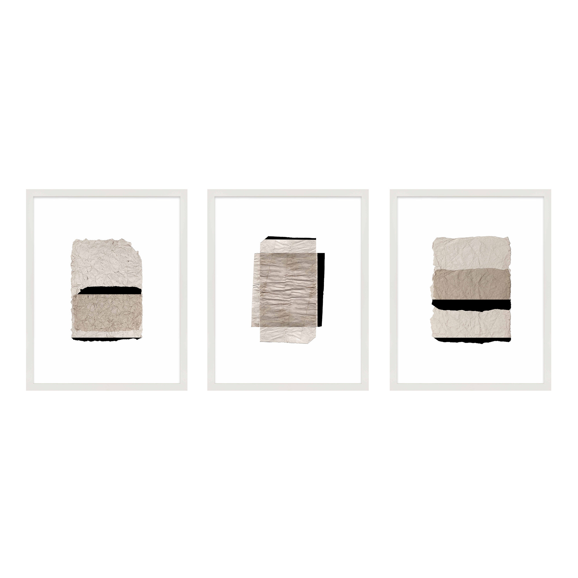 Fiber by Eleni Psyllaki For Paradissi Digital Art, White Framed, 50" H x 40" W  x 1.25" D
