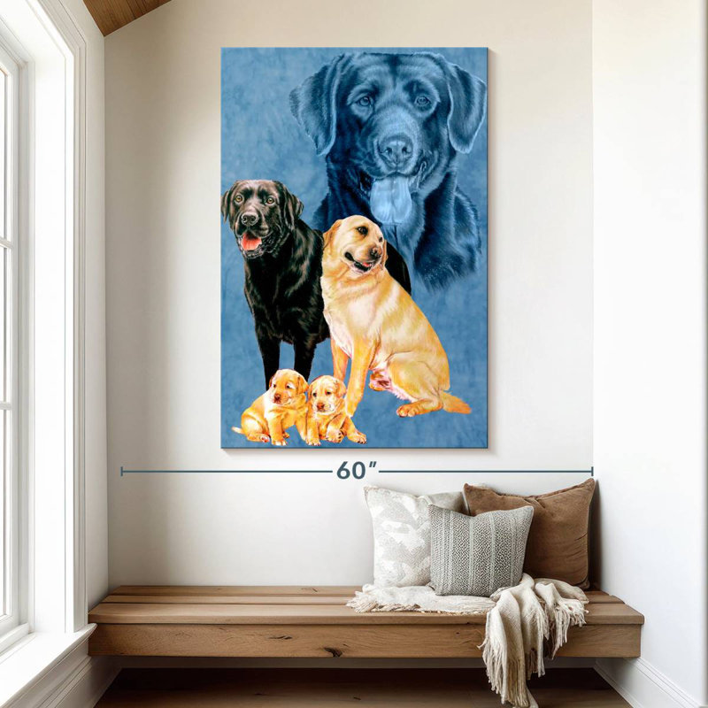 Brampton Labrador Retriever, H 51 po x l 34 po