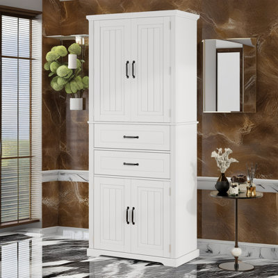 Armoire de rangement de salle de bain polyvalente de qualité supérieure avec tablettes réglables