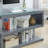 Evee Glass Steel Executive Desk