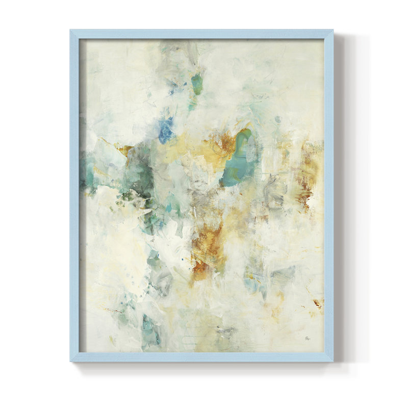 Let's Dance Framed Print - Solid Wood, Blue, 10" H x 8" W