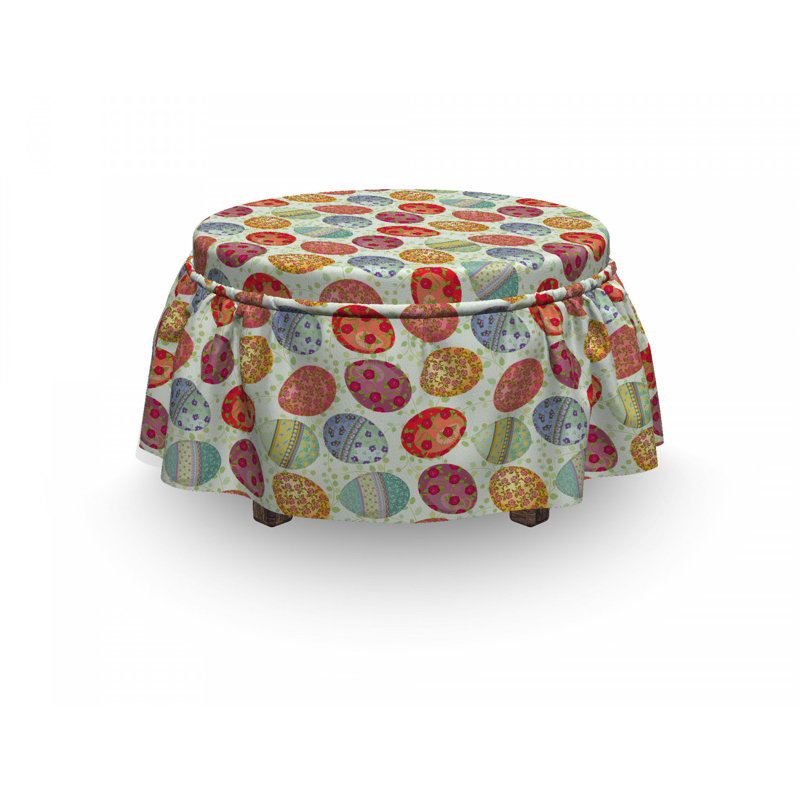 Ensemble de housse pour repose-pieds 2 pièces, Motif 3