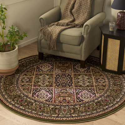 Tapis oriental vert Malayah Klose