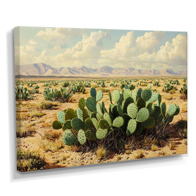 Cactus de Koua et sables du désert en Arizona II - art mural grand cactus