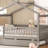 Zhayne Wooden House Bed with Trundle-1451600463-1451600451