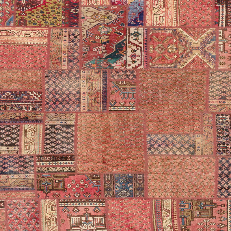 Abstract Indoor Rug, Square 4'