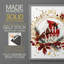 «Christmas Holiday Art CMXCV III», reproduction d'art encadrée - bois massif-1810763096-1810763090