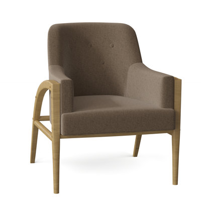 Fauteuil capitonné large de 29,5 po Devin