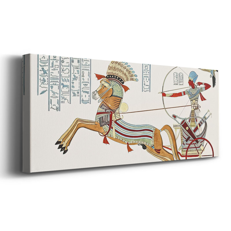 Egyptian Chariots I-Gallery Wrapped Canvas, H 12 po x l 30 po x P 1,5 po