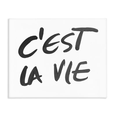 «C'est La Vie Minimal Text Canvas», conception par SD Graphics Studio