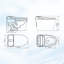 Toilette à bidet HUCI Intelligent GPF 1,28 gallons GPF-98426408