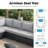 2-Piece Outdoor Armless Sofa-1591139007