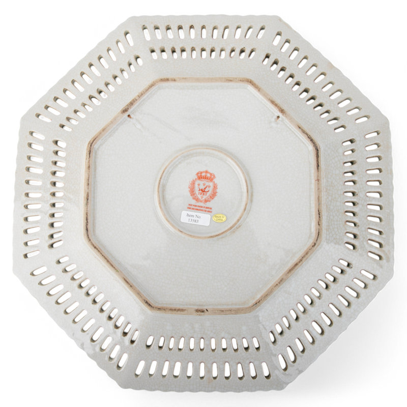 Porcelain Octagonal Platter Anbertonia