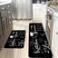 Heartfelt Kitchen Theme Print Kitchen Living Room 2 Pcs Kitchen Mats