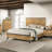 Natural Pine Panel Bed
