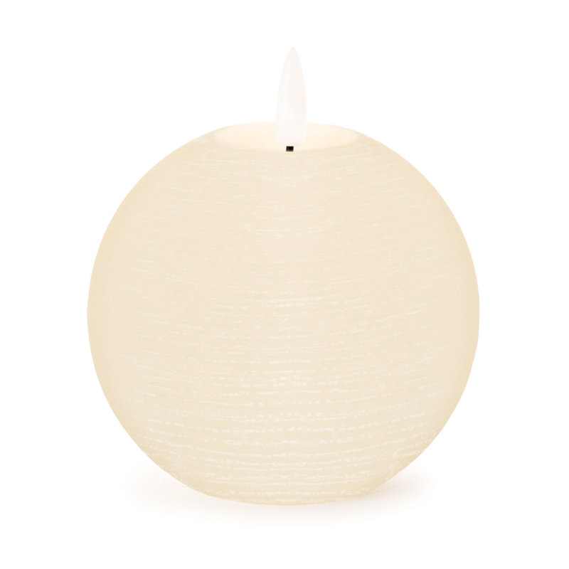 Bougie ronde FIA Wick Ivory, Nouveauté 4 po x 4 po