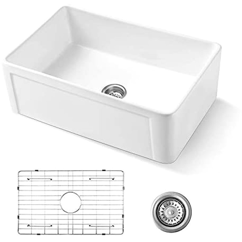 Versatile Fireclay Kitchen Sink With Advanced Features For Ideal Cooking Experience