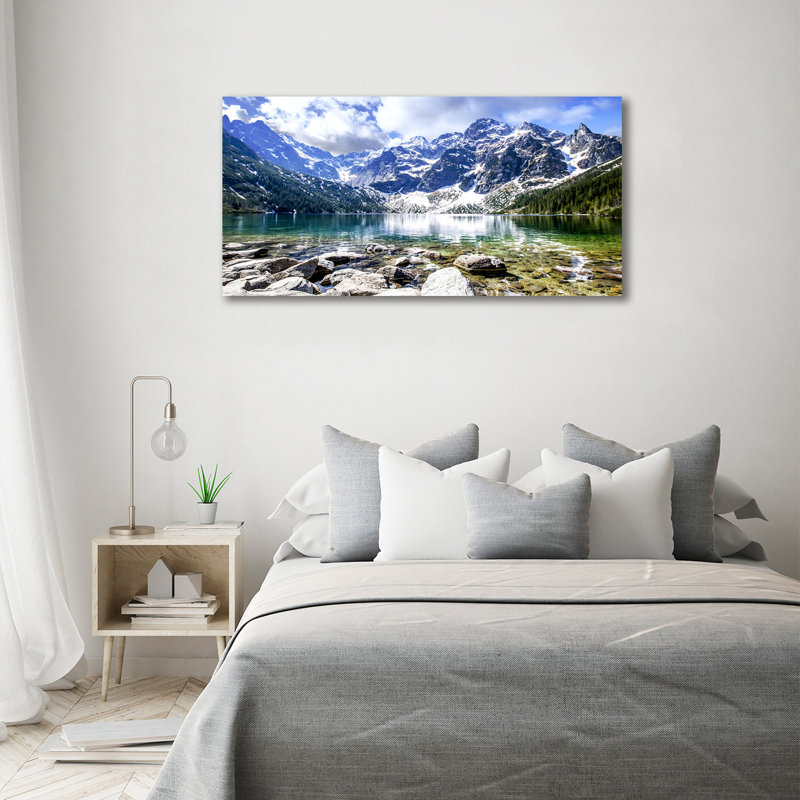 Sea Eye Of The Tatra Mountains - No Frame Print on Canvas