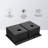 Double Bowl Drop In Sink- 33"X22" Gunmetal Black  Double Bowl Kitchen Sink 16 Gauge With Two 10" Deep Basin