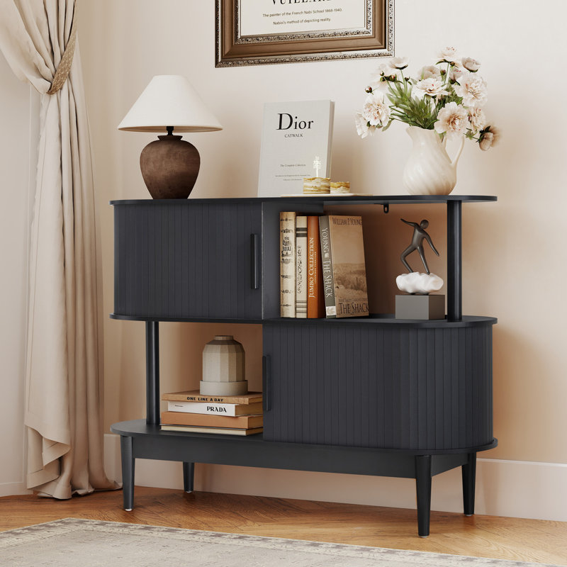 Buffet de 42,51 po de largeur, Noir