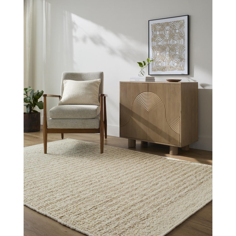 Tapis d'intérieur fait à la main Carollo, Rectangle 3 pi 11 po x 5 pi 7 po