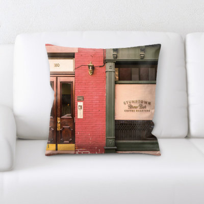 Microsuede Reversible Throw Pillow