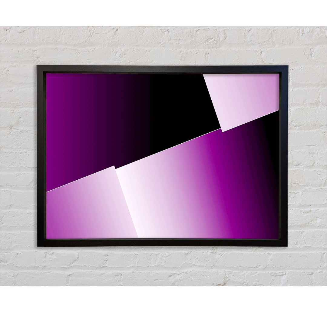 Half Cut Purple - Einzelner Bilderrahmen Kunstdrucke auf Leinwand