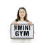 Mini-enseigne de style rétro en aluminium patiné 12 po x 18 po Mini Gym