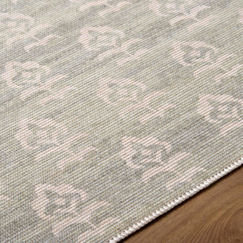 Jenni Yolo Home x Livabliss Flora Rug, Rectangle 2' x 2'11", Sage/Ivory