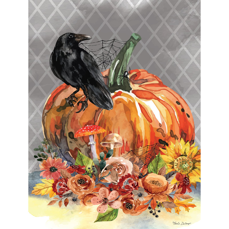 Halloween floral par Nicole DeCamp, H 12 po x l 8 po