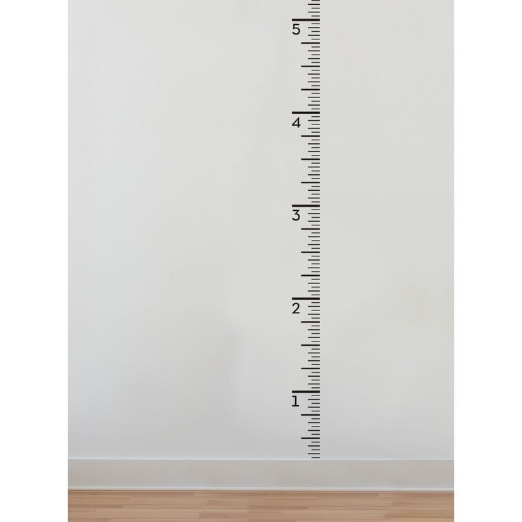 Wall Sticker Height Chart Space Saving and Easy to Read
